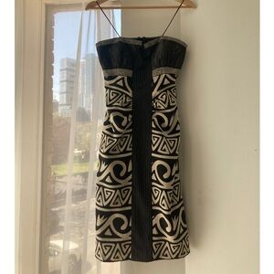Vintage Nicole Miller strapless cocktail dress - size 6